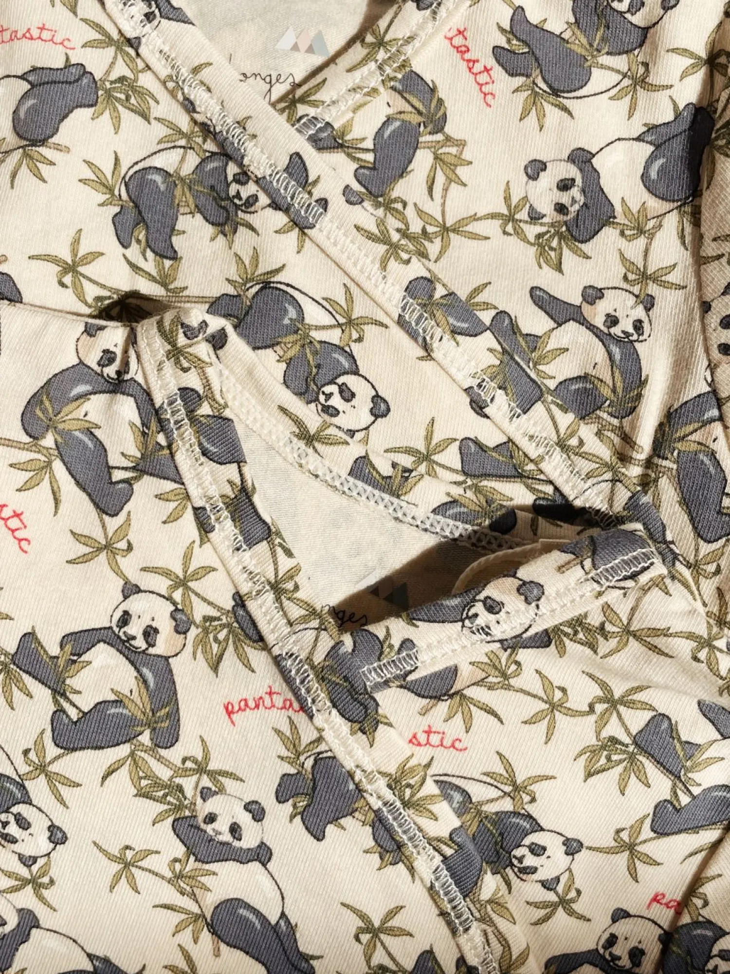 Born Konges Sløjd Basic Bodystocking Til Nyfodte - Panda