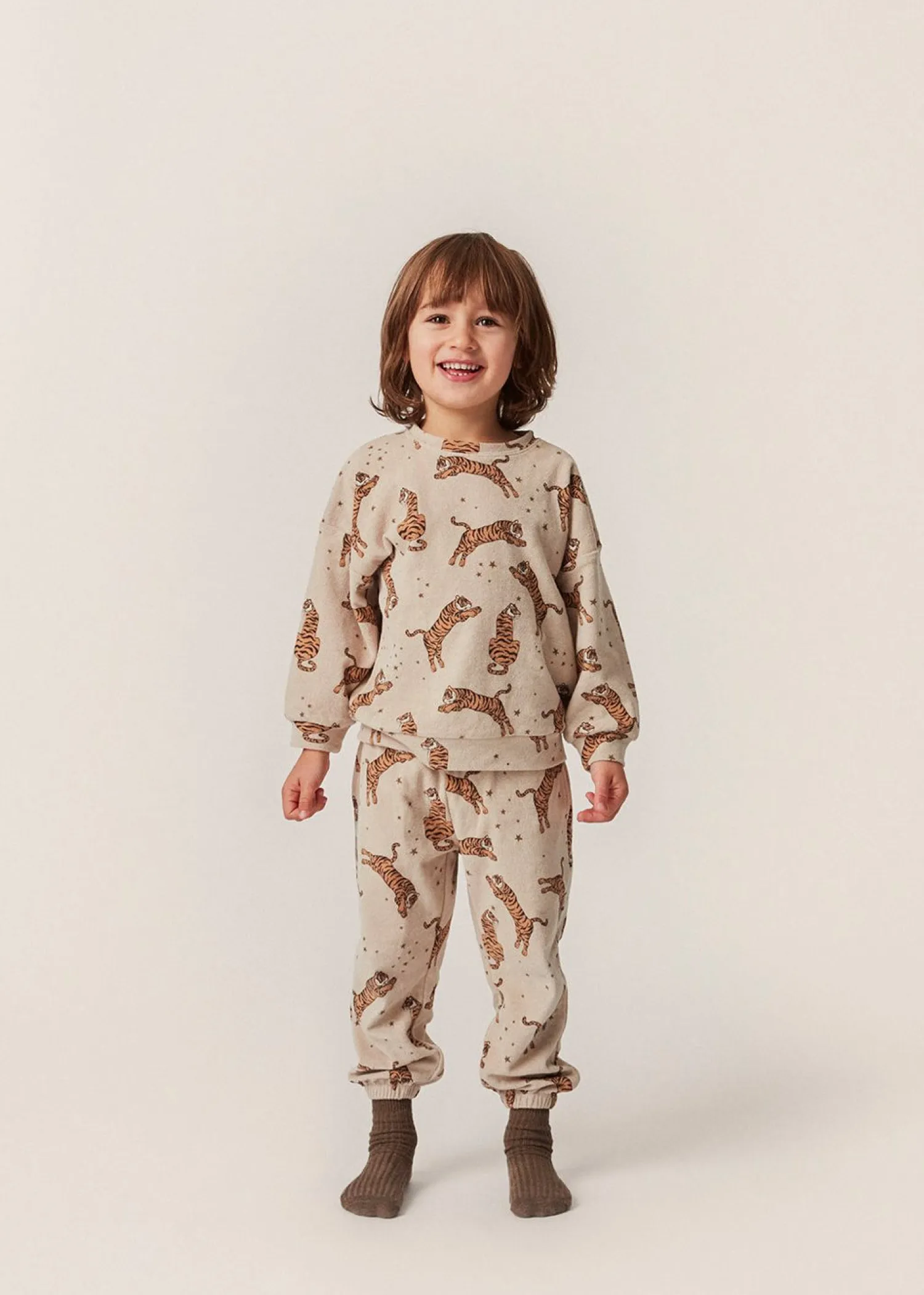 Born Konges Sløjd Itty Sweatshirt - Tiger Sand