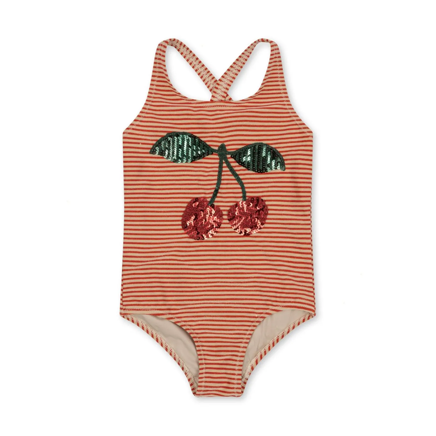 Born Konges Sløjd Jade Badedragt - Glitter Stripe