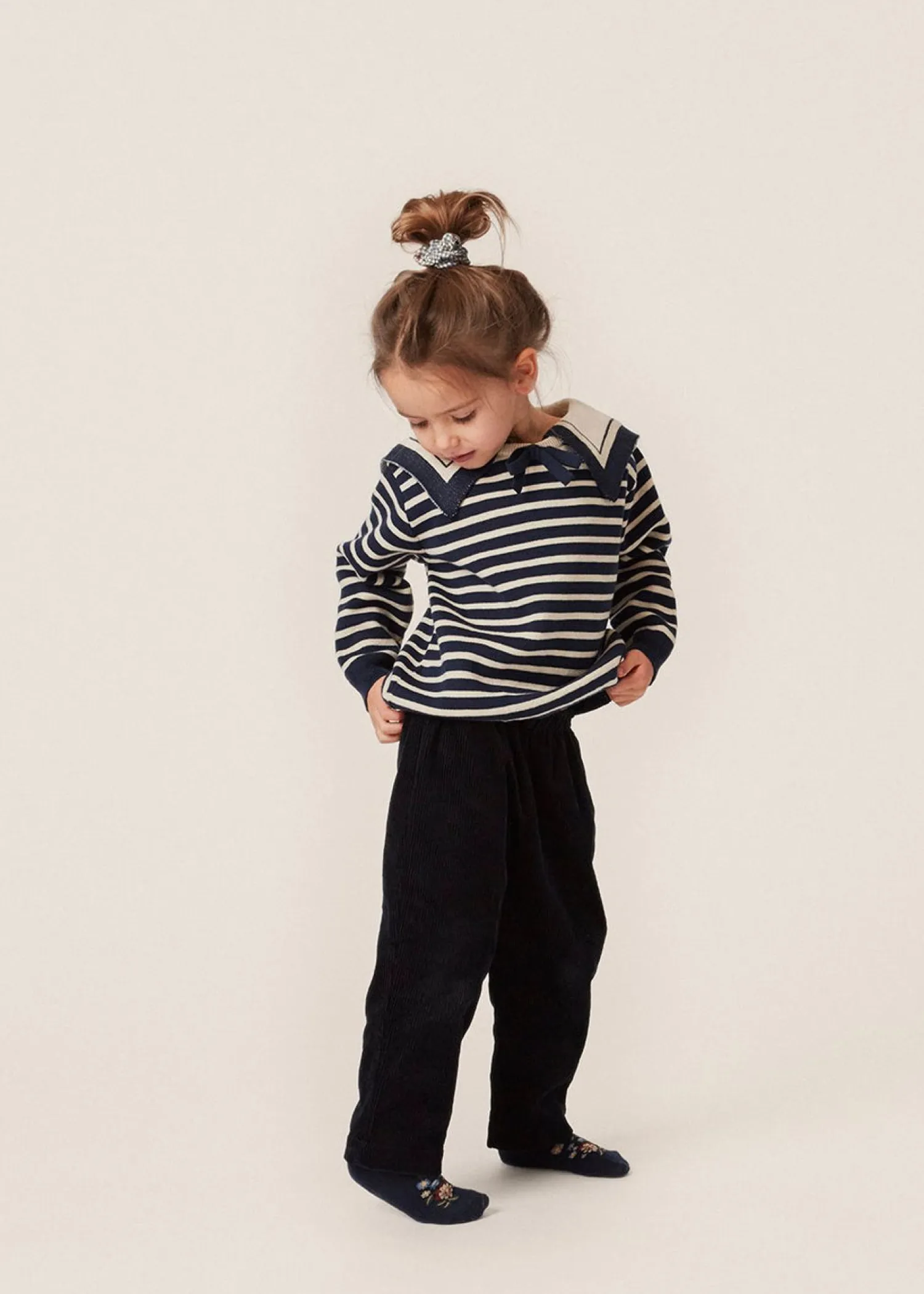 Born Konges Sløjd Seala Strikket Bluse - Blue Stripe