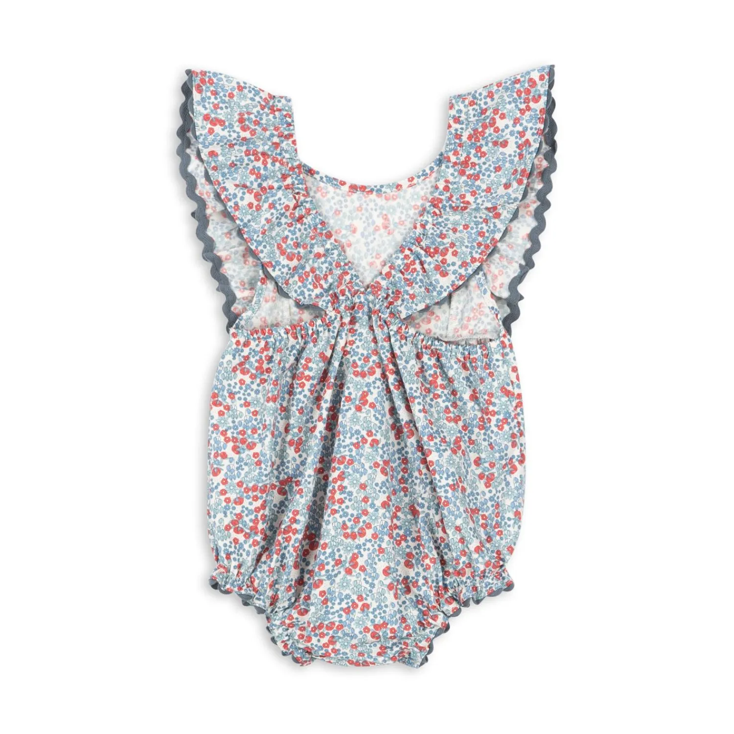 Born Konges Sløjd Verbena Romper - Bibi Blue